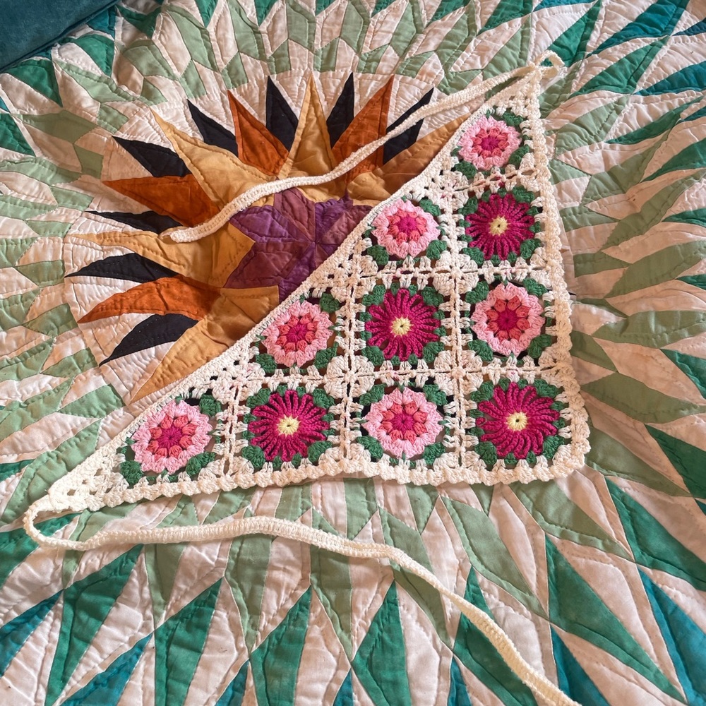 Granny Square Head Scarf